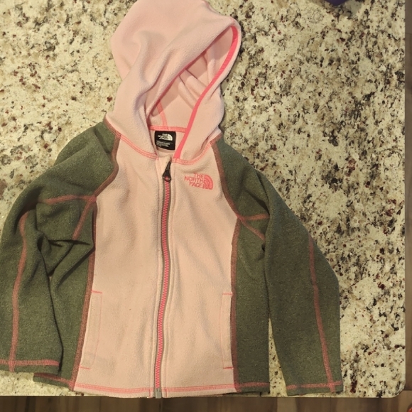 The North Face Other - The North Face Kids Pink and Gray Hoodie